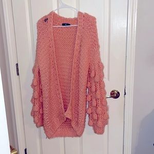 Statement sleeve cardigan